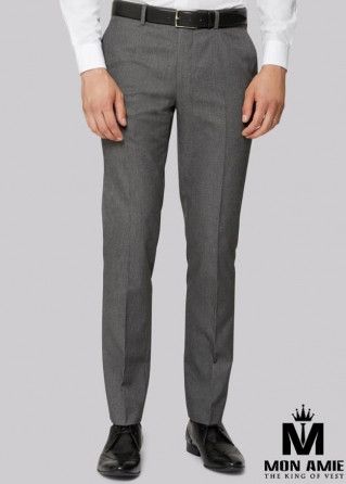 Men Regular Trouser in Grey